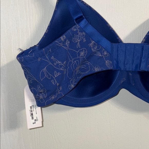 Ambrielle Navy Floral Bra - Picture 8 of 9